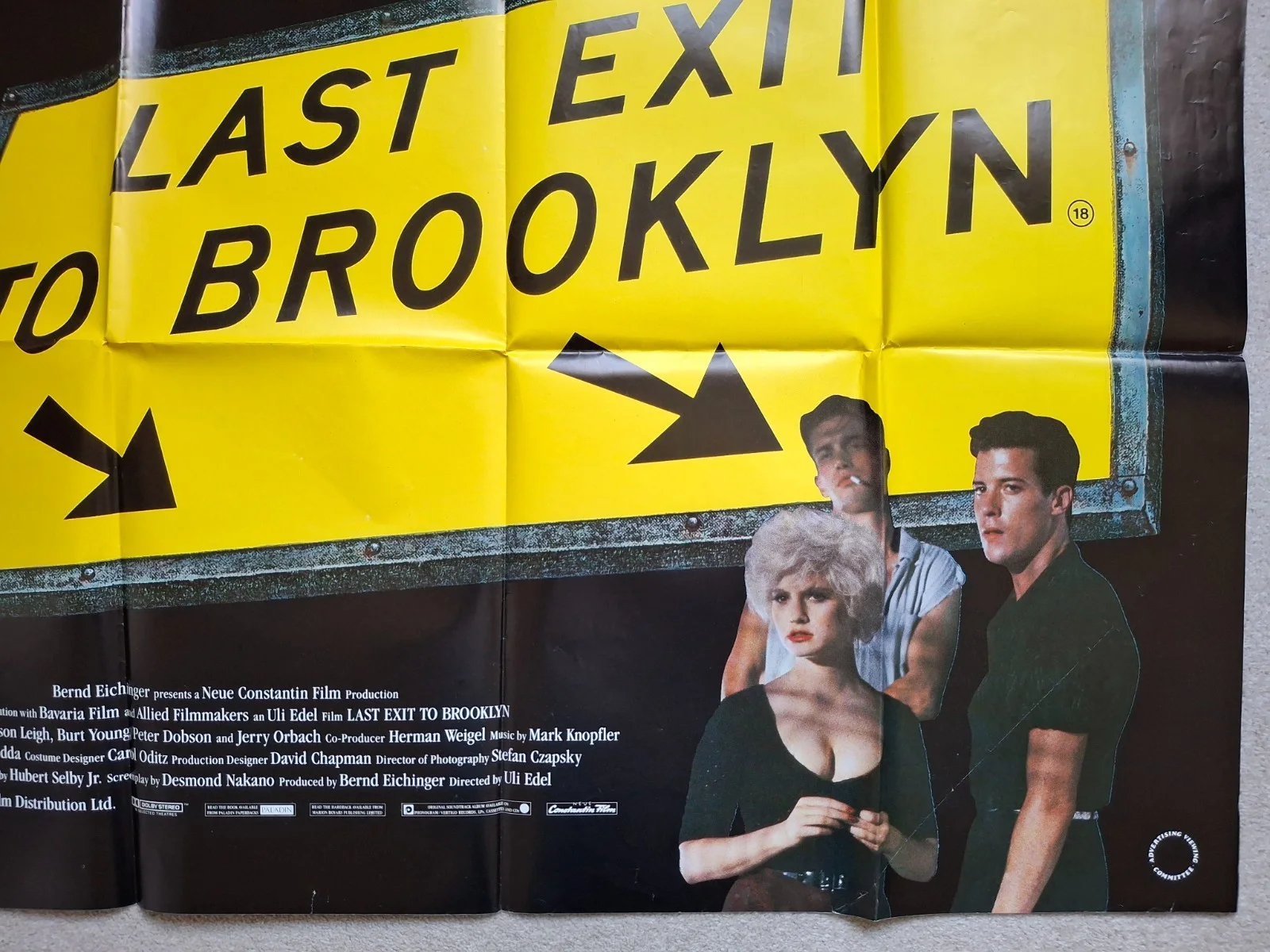 Last Exit To Brooklyn Original UK Cinema Film Movie Quad Poster, изображение 5