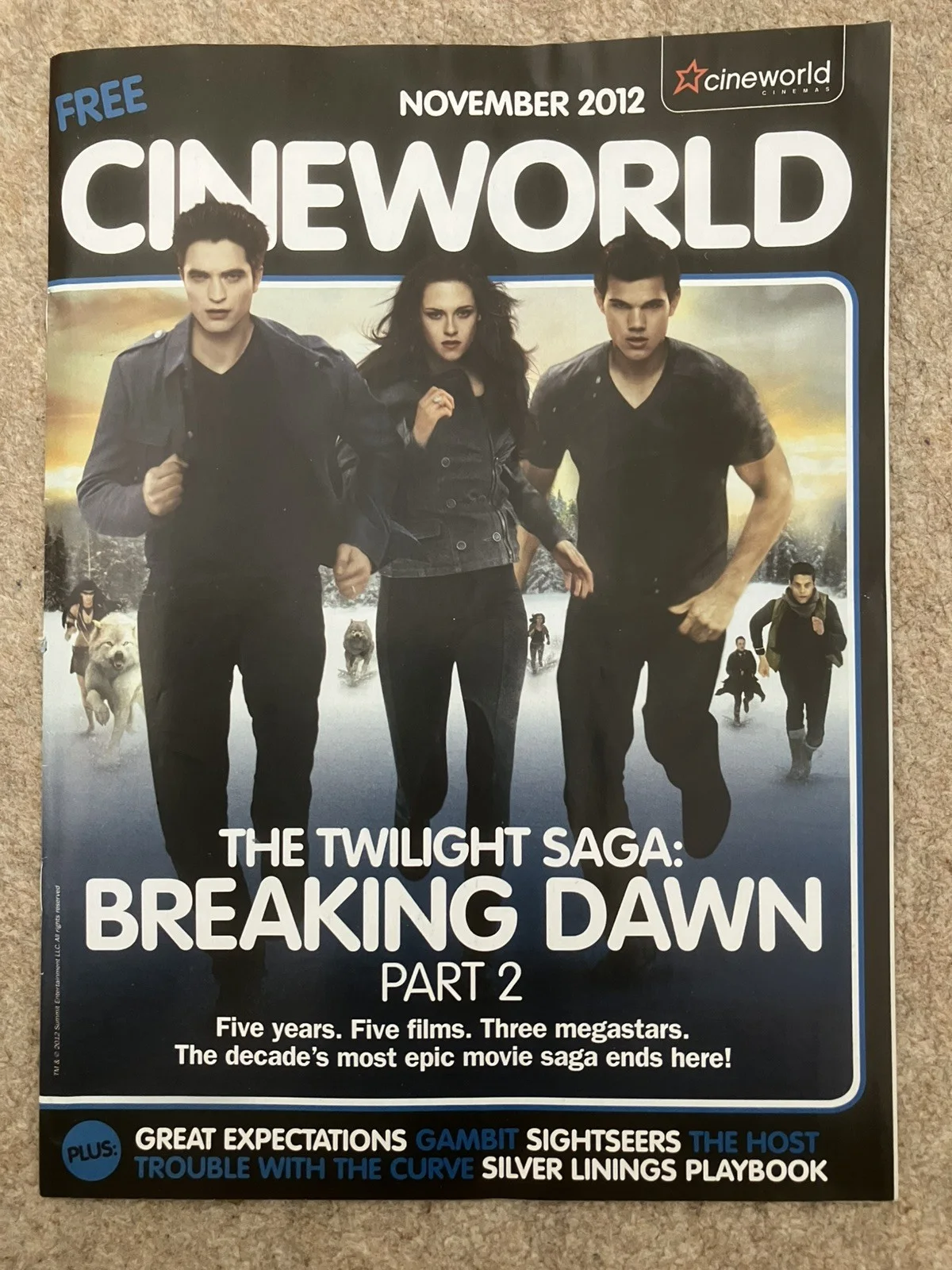 Twilight Saga - UK cinema movie magazine bundle - Vue Odeon Cineworld, изображение 4