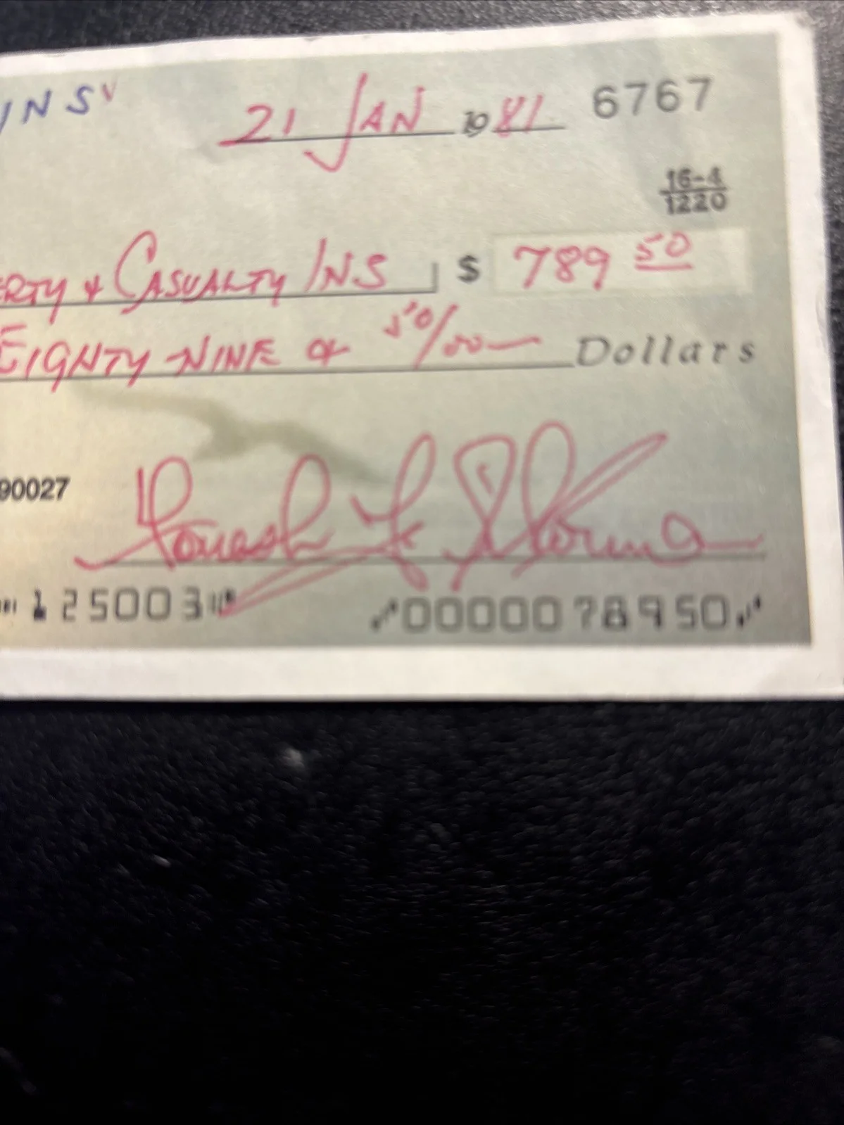 Forrest J Ackerman Signed Check Lot (13) Estate Fresh Horror Sci-Fi, image 3