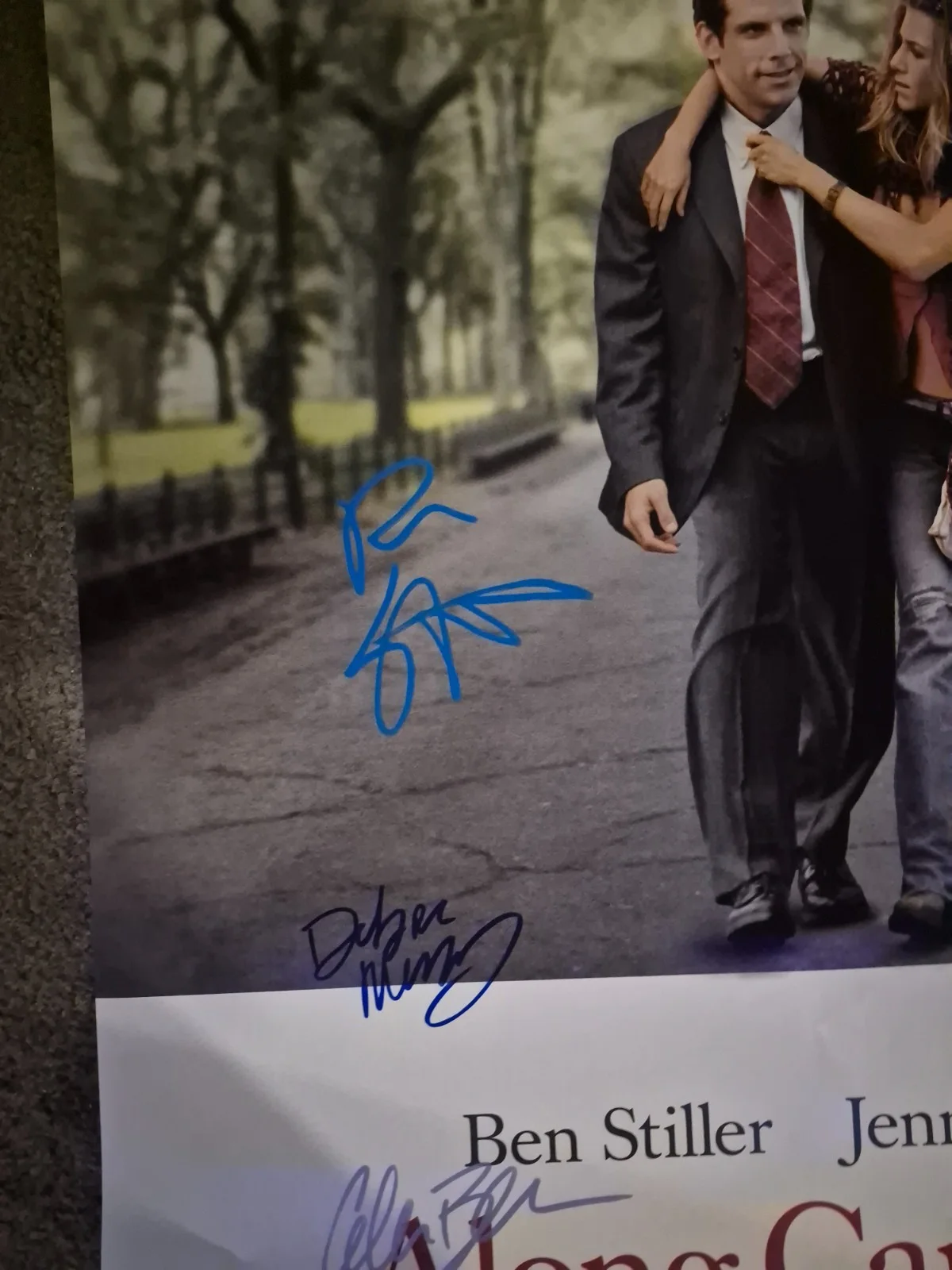SEE BELOW — ALONG CAME POLLY --MOVIE POSTER SIGNED W/ COA 2sided teaser ekim, изображение 2