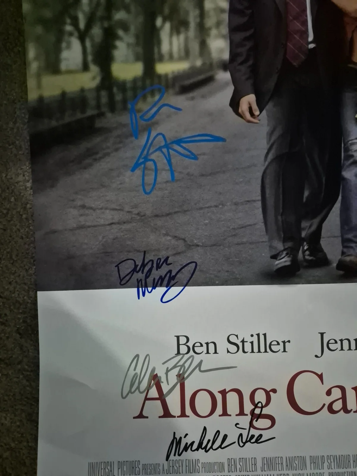 SEE BELOW — ALONG CAME POLLY --MOVIE POSTER SIGNED W/ COA 2sided teaser ekim, изображение 3