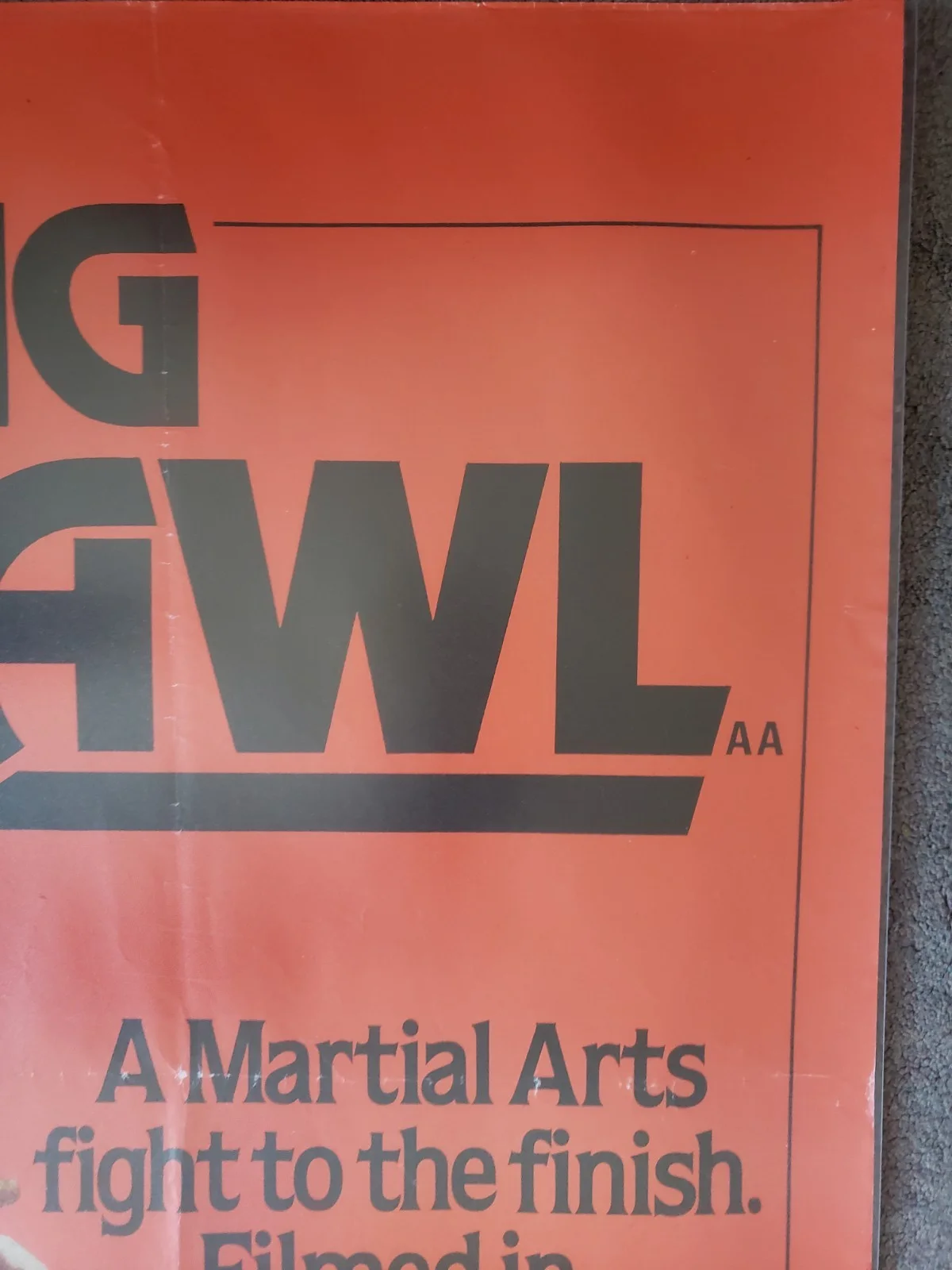 The Big Brawl - Jackie Chan - Original UK Quad Cinema Poster - 1980 Folded, изображение 5