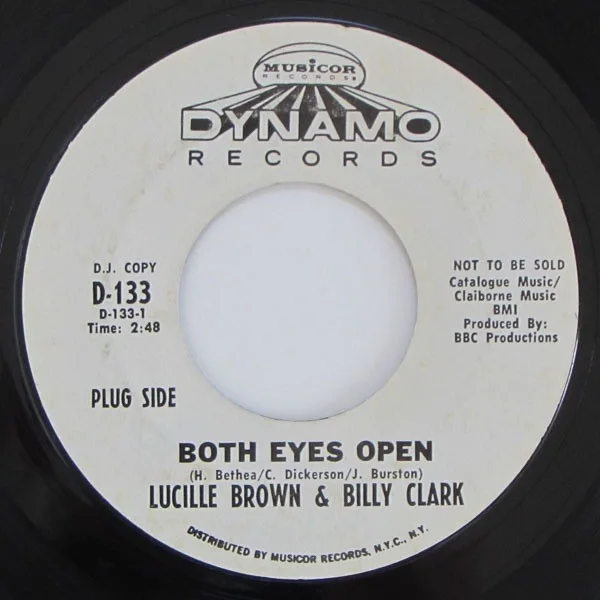 Lucille Brown & Billy Clark - Both Eyes Open / Hot Gravy (7" Single), изображение 2