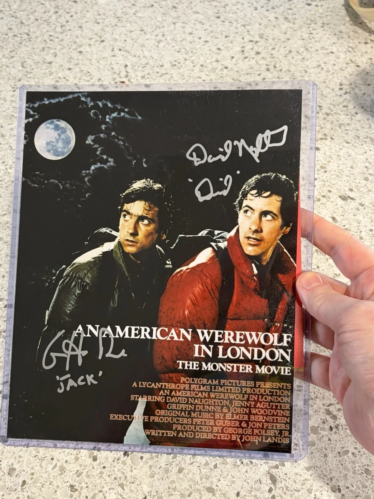 David Naughton Griffin Dunne — DAVID NAUGHTON GRIFFIN DUNNE SIGNED AMERICAN WEREWOLF IN LONDON 8x10 PHOTO BAS, image 5