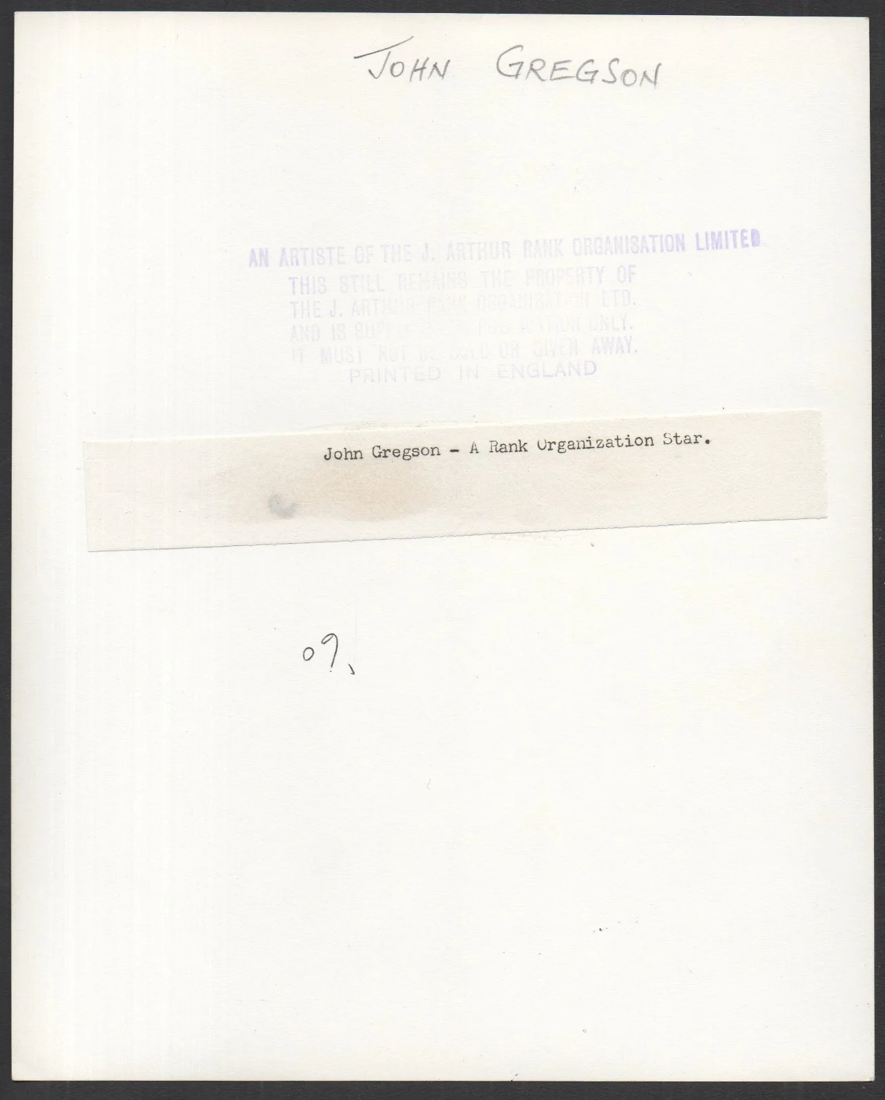 JACQUELINE 1956 JOHN GREGSON PORTRAIT Roy Baker Catherine Cookson, image 2