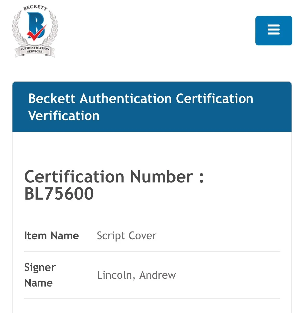Andrew Lincoln — ANDREW LINCOLN SIGNED 8.5x11 THE ONES WHO LIVE AUTOGRAPH SCRIPT COVER BECKETT-C, изображение 3