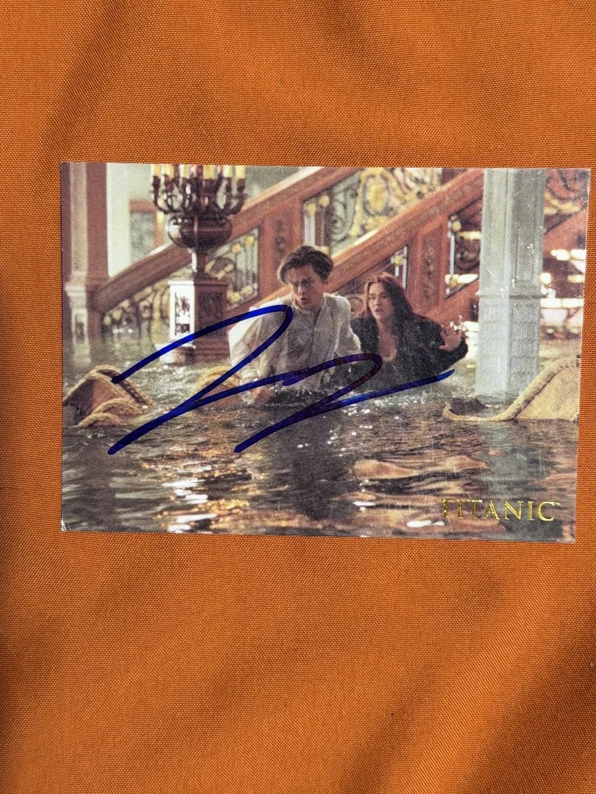 Leonardo Dicaprio — Leonardo Dicaprio Signed Card Autograph Titanic Ink works JACK DAWSON RARE