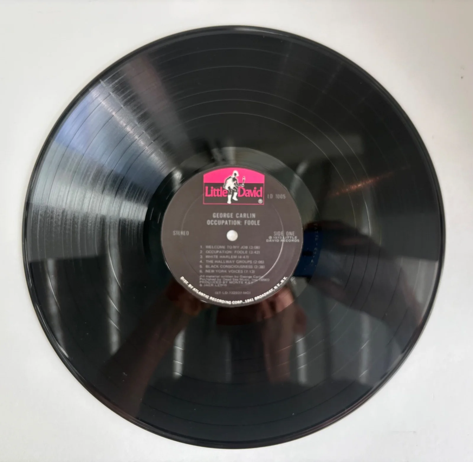 GEORGE CARLIN Occupation Foole LP SIGNED Cover Little David Comedy VG+, image 4