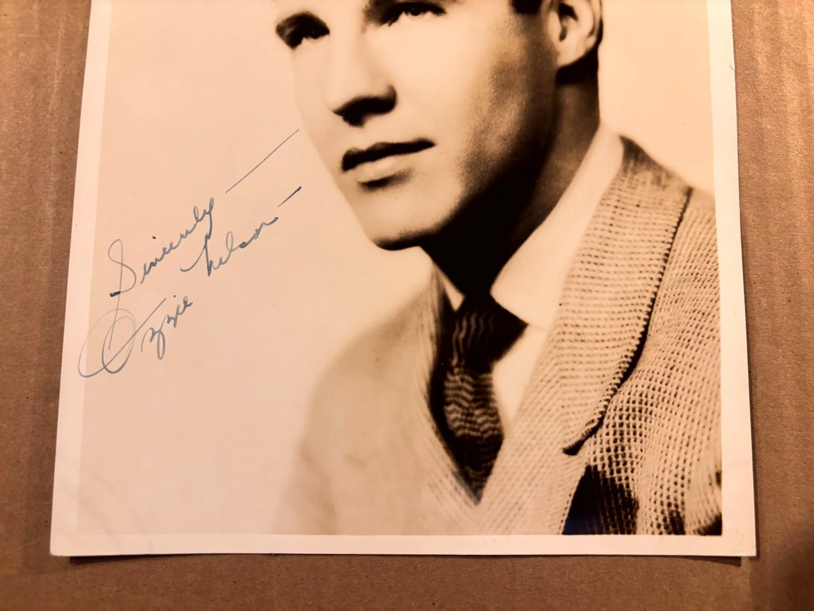 Ozzie Nelson Very Rare Very Early Autographed 8/10 Photo From 30s Ozzie &Harriet, изображение 3