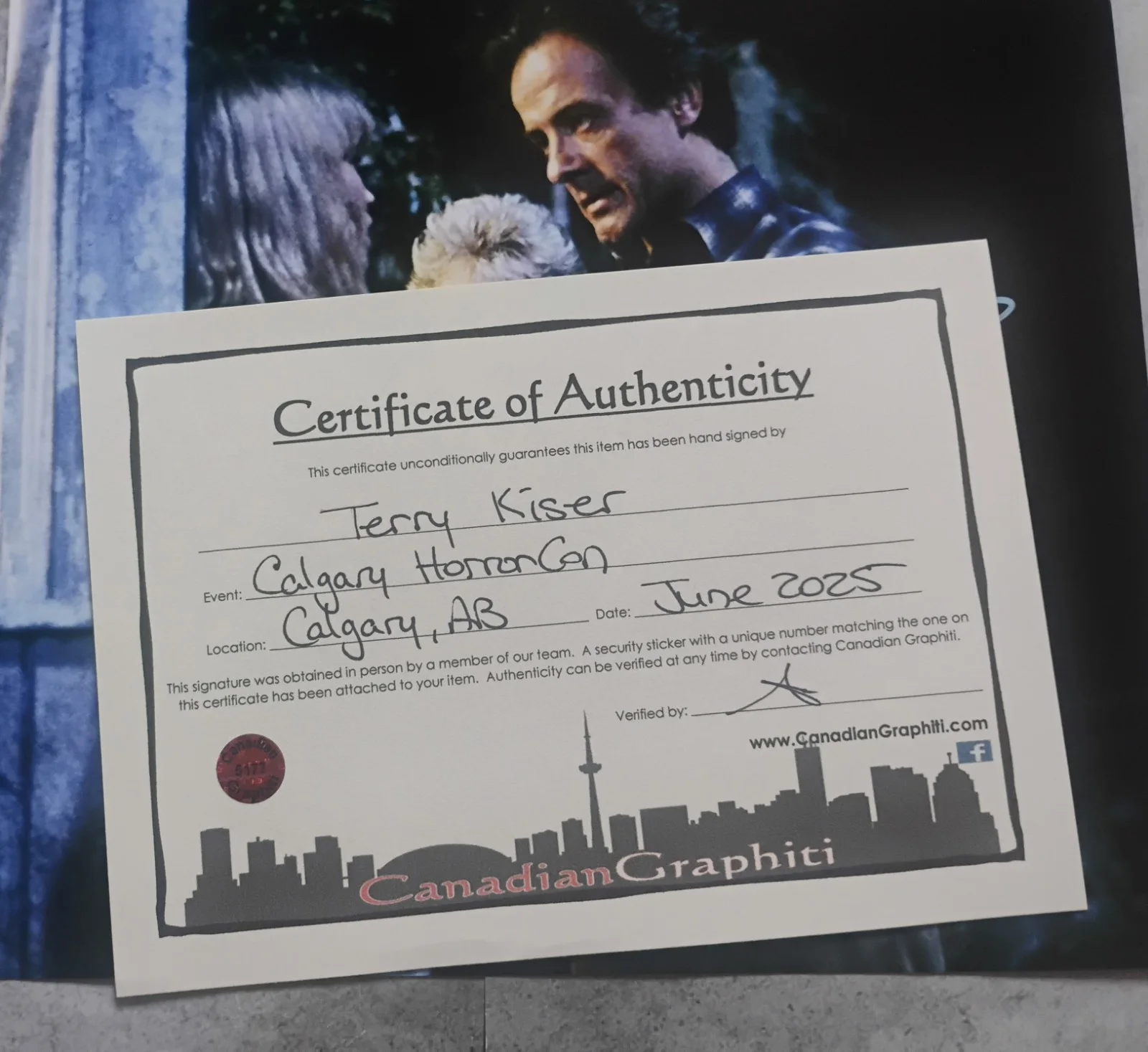Terry Kiser Hand Signed 8x10 Photo COA Friday the 13th NO TARIFFS, image 4