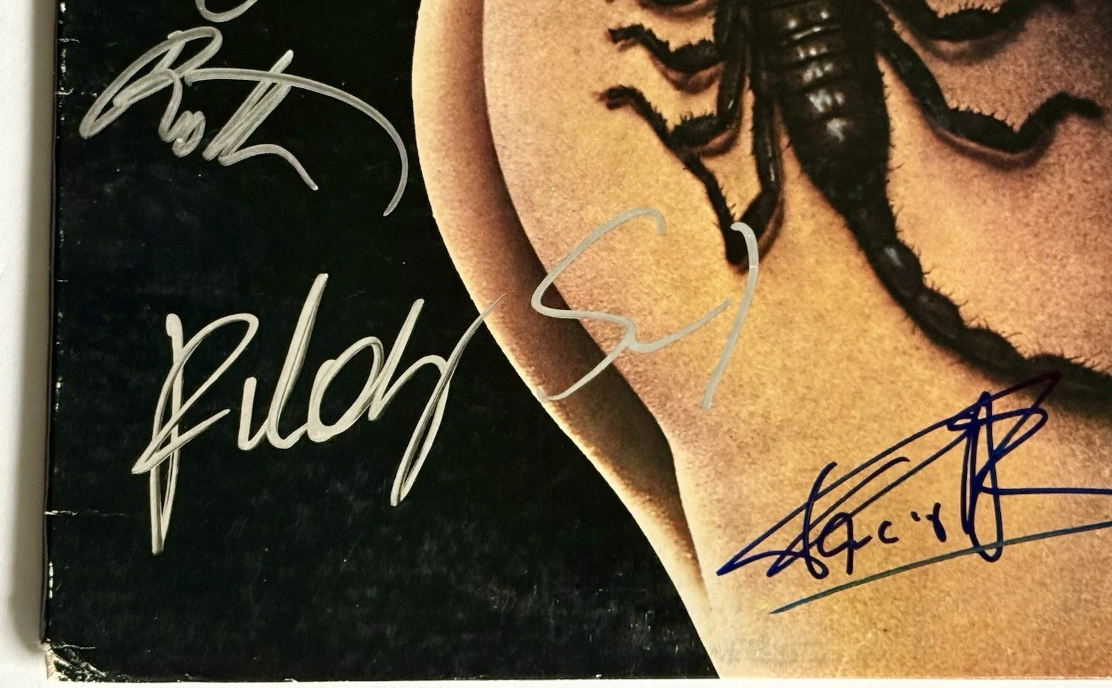 Scorpions signed Album group auto best of vinyl Klause Meine 5 sigs beckett loa, изображение 5