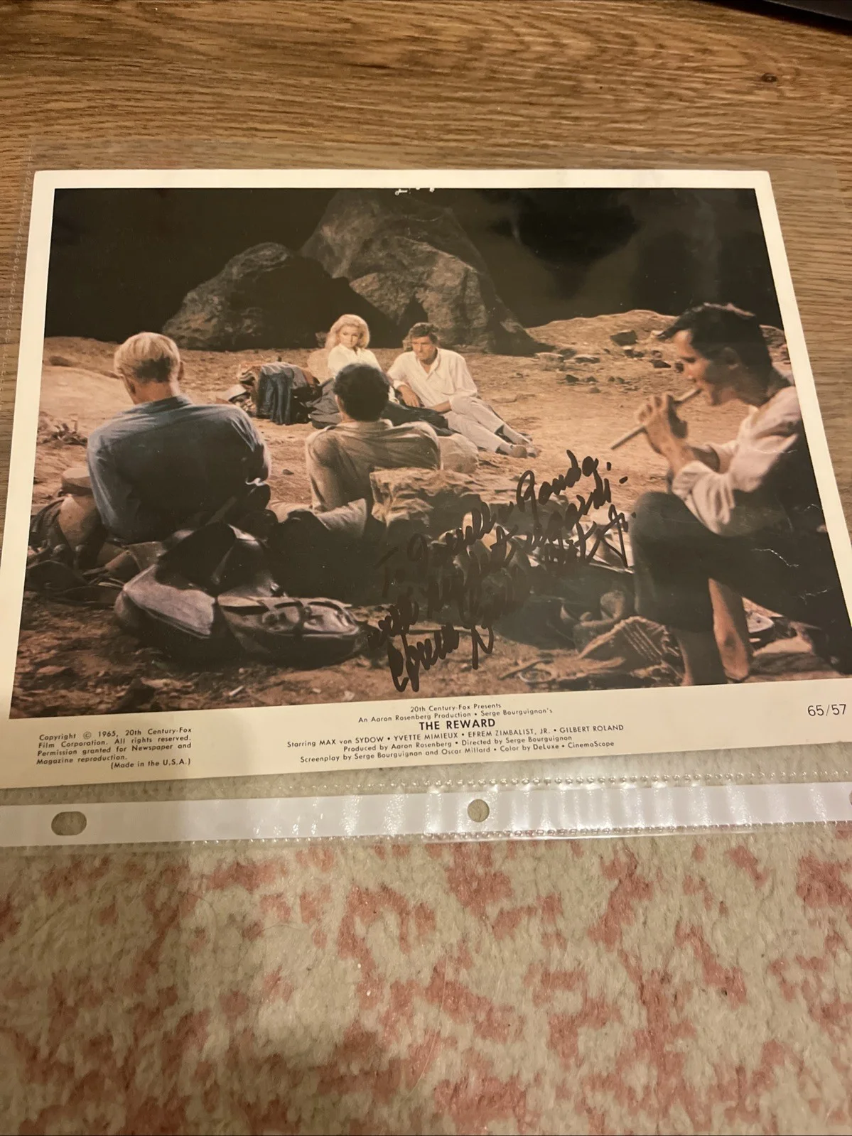 Efrem Zimbalist Jr — EFREM ZIMBALIST JR Autographed 8X10 FREE SHIPPING The FBI Batman 77 Sunset Strip