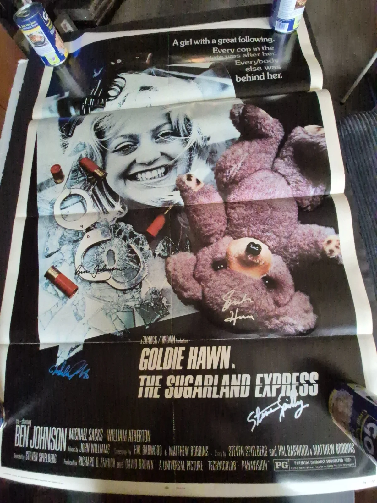SEE BELOW — THE SUGARLAND EXPRESS CAST SIGNED-THE MOVIE POSTER-w/COA ekim, image 4