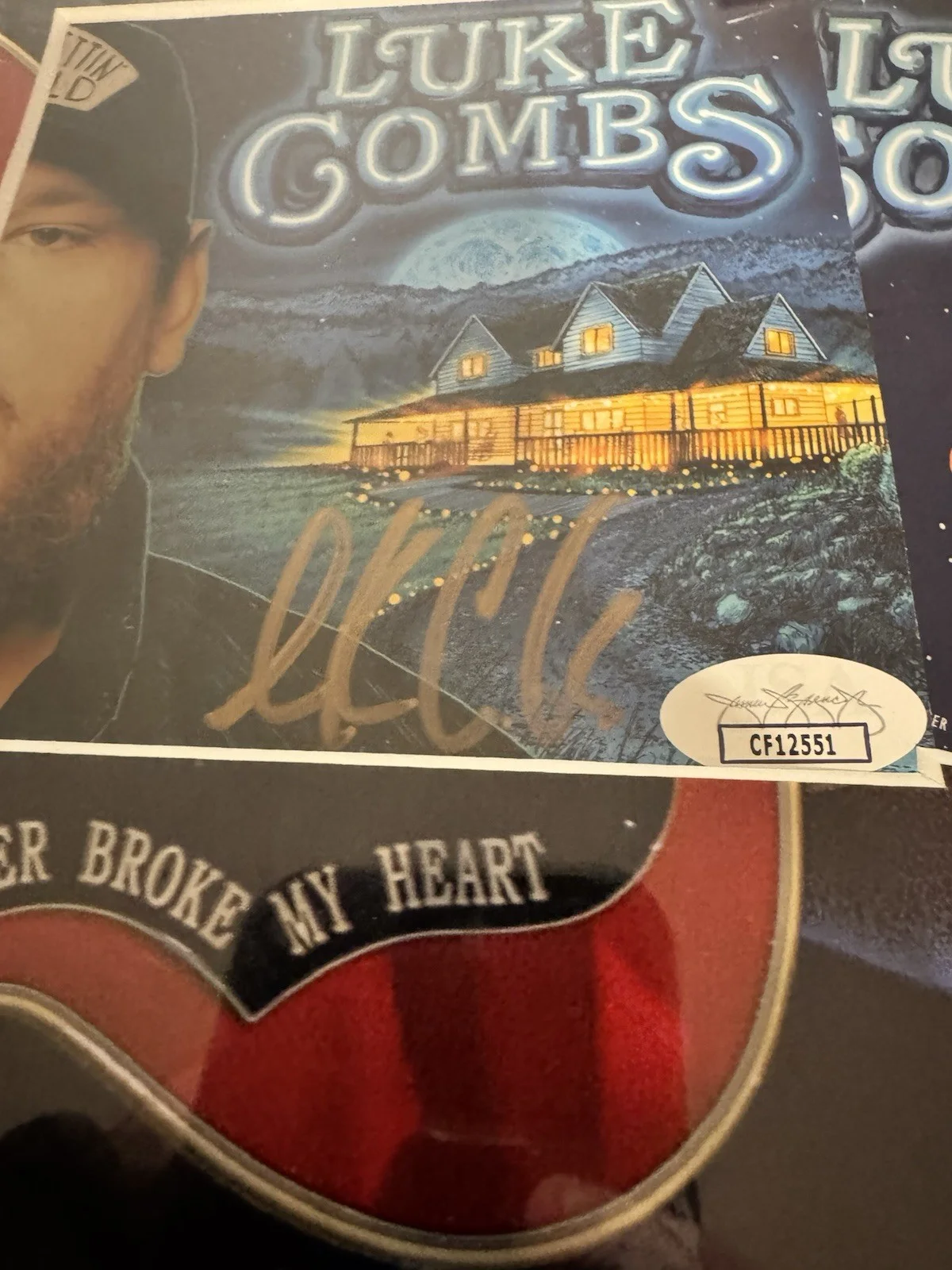 Luke Combs Signed CD Insert "Gettin' Old" Framed 11 X 14 - JSA, image 2