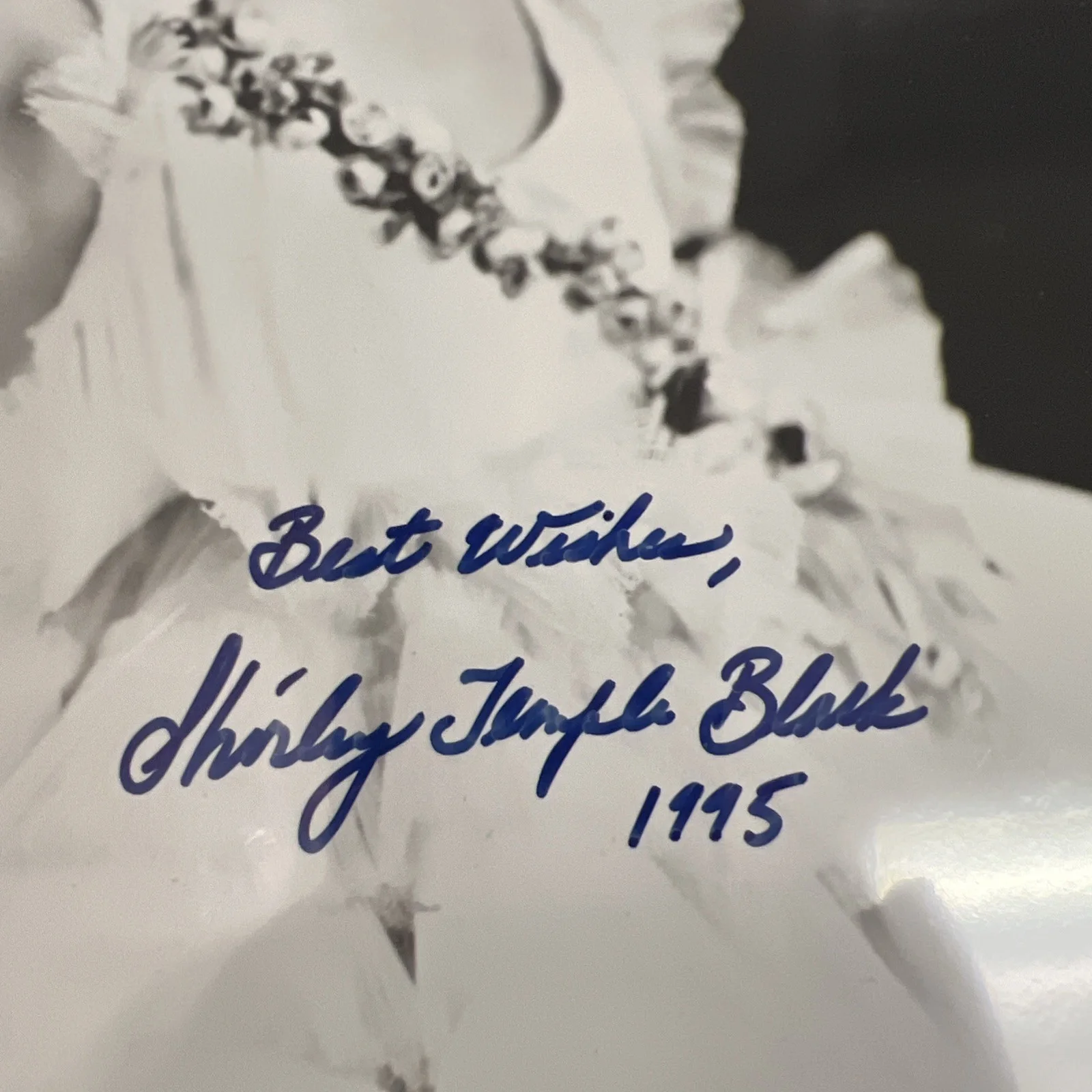 8 X 10 Autographed Photo Of Shirley Temple With Certificate Of Authenticity, изображение 2