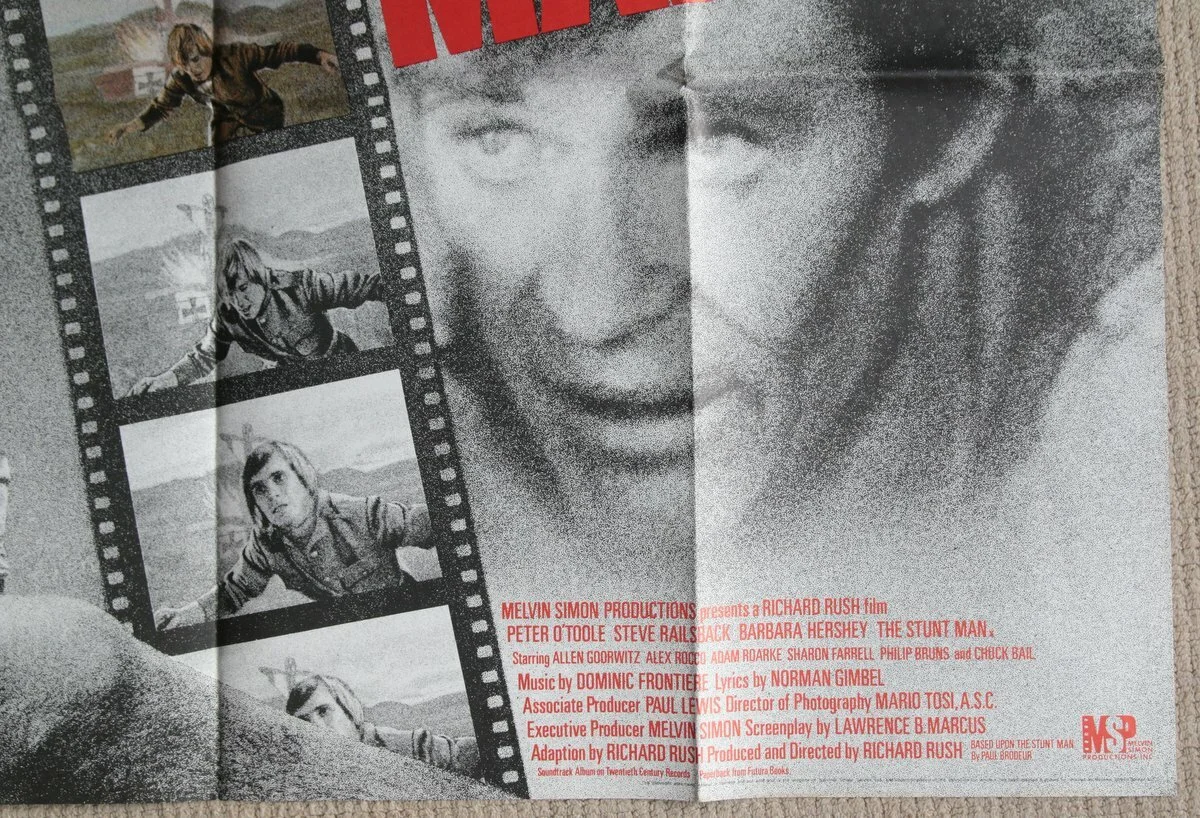 Vintage Film Poster The Stunt Man Peter O'Toole Richard Rush, изображение 4