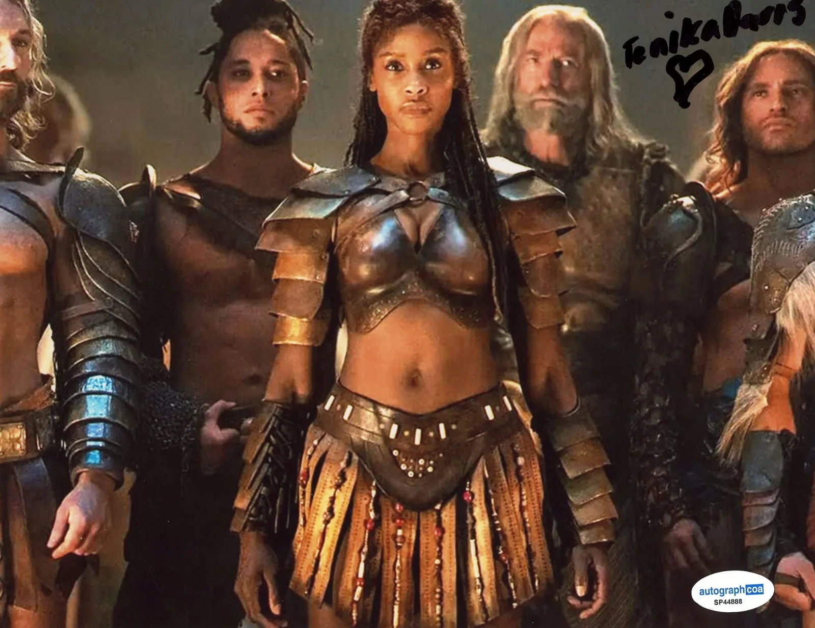 Tenika Davis — Tenika Davis signed "SPARTACUS: HOUSE OF ASHUR" 8x10 Photo PROOF e Achillia ACOA, изображение 4