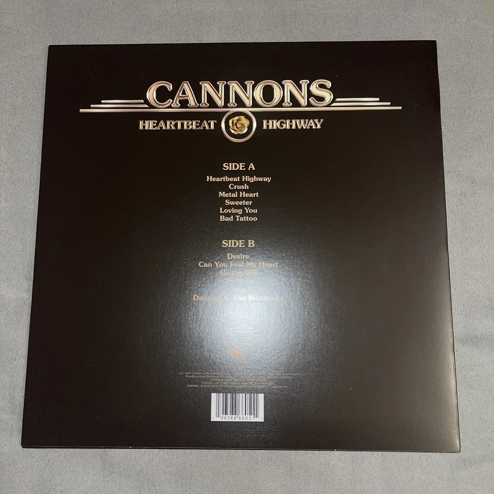 The cannons- Hearbeat highway vinyl signed on cover, image 2