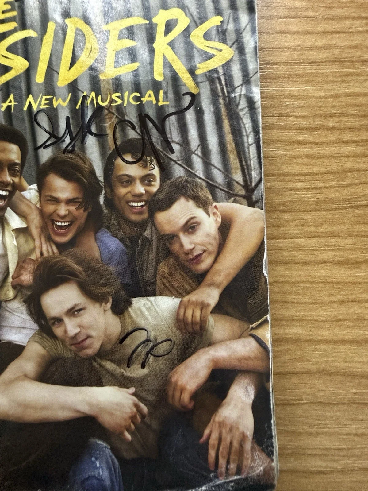Cast — New Cast of The Outsiders Signed Playbill Autographed, image 4