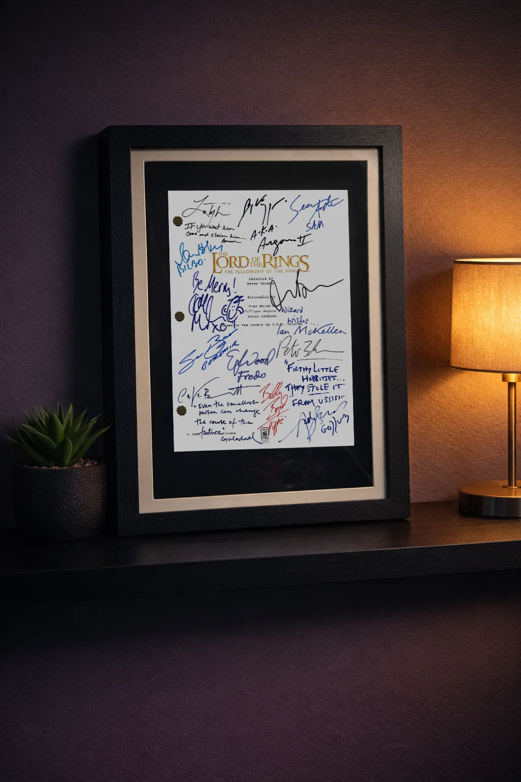 Lord of The Rings: Fellowship Of The Rings, Signed Movie Script Reproduction, изображение 4