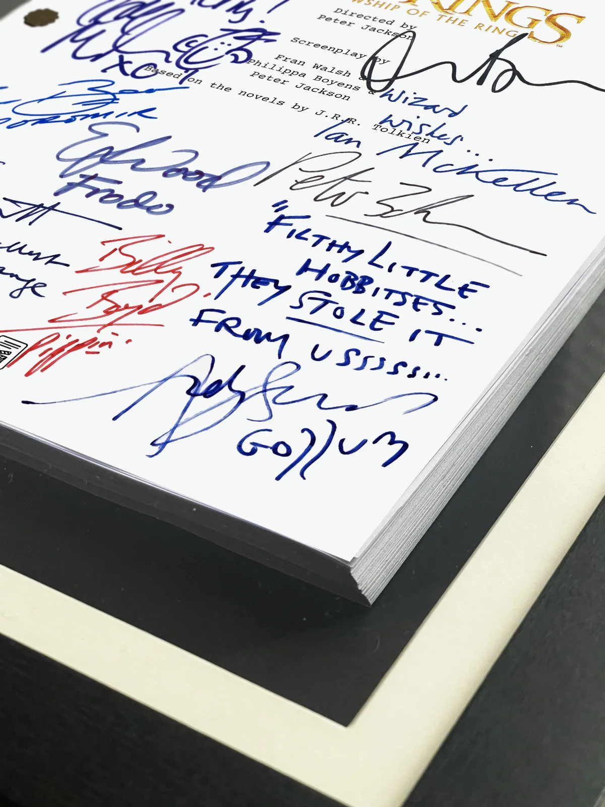 Lord of The Rings: Fellowship Of The Rings, Signed Movie Script Reproduction, изображение 5