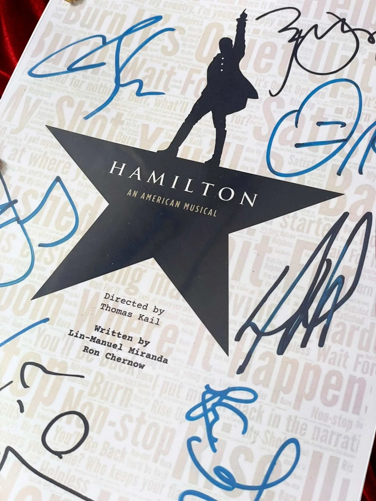 Hamilton Musical, Signed Playscript with Lin-Manuel Miranda Reproduction, image 5