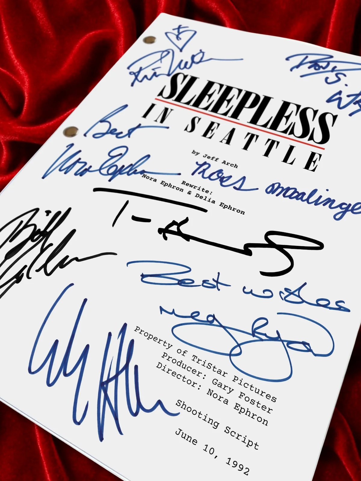 Sleepless In Seattle Movie Script, Full Screenplay Reproduction + Cast Autograph, image 4