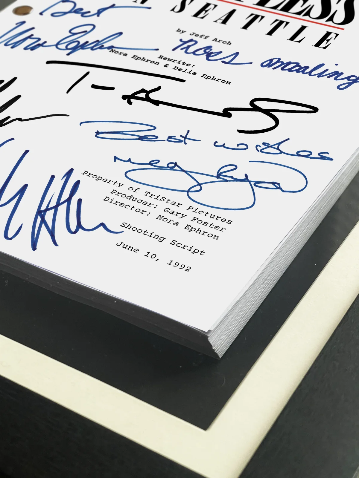 Sleepless In Seattle Movie Script, Full Screenplay Reproduction + Cast Autograph, image 5