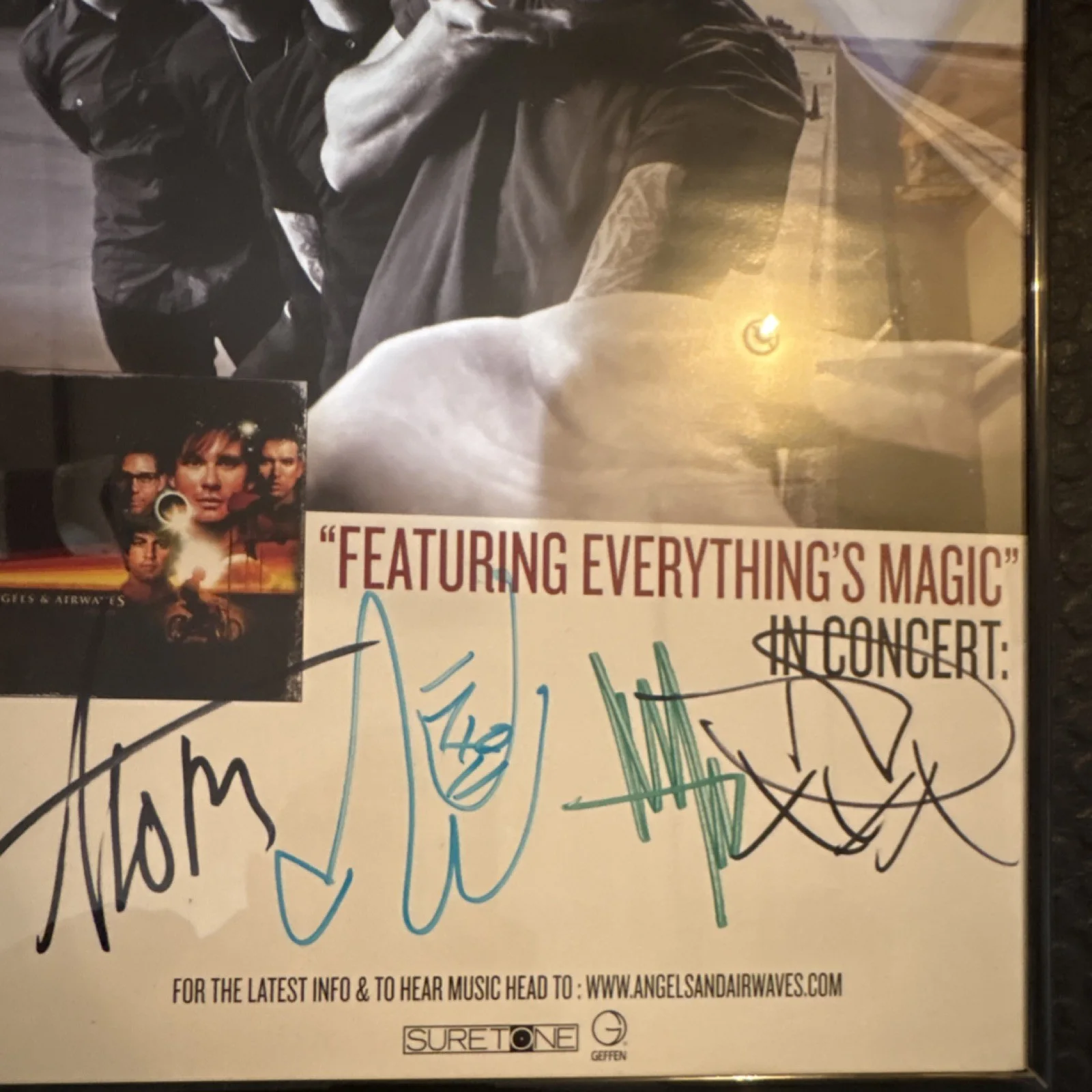 Angels & Airwaves I-Empire Autographed Poster 2-Sided 11 x 17 with Proof, изображение 3
