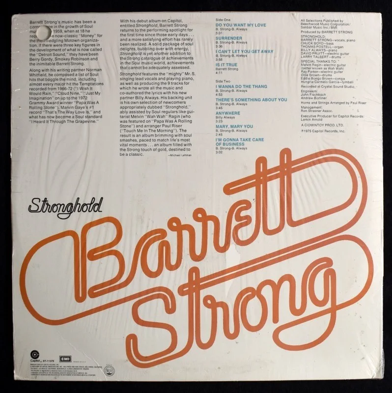 Barrett Strong - Stronghold (LP), image 3