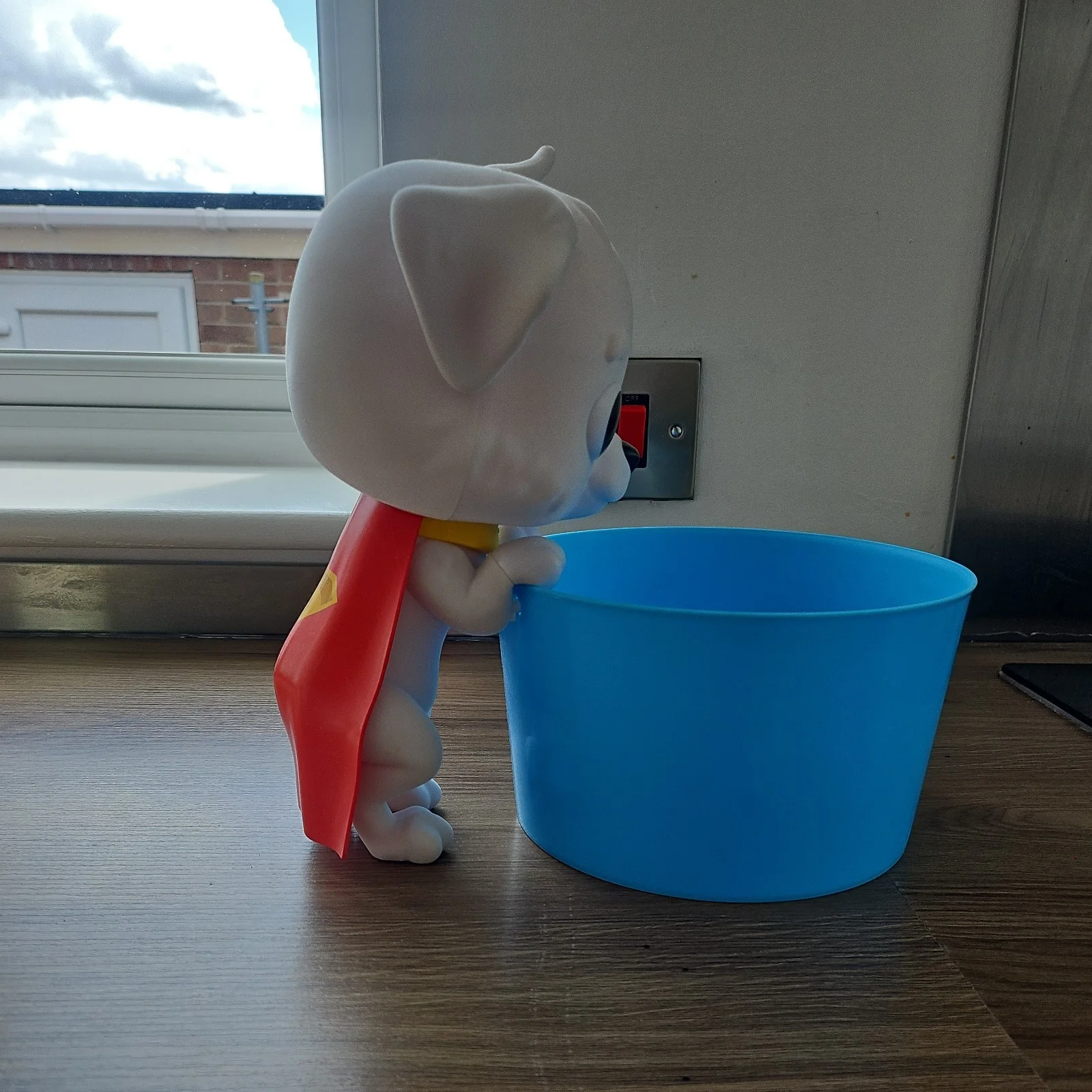 UK Rare Superman Krypto Dog Popcorn Bucket Exclusive Cineworld Collectable New, image 4