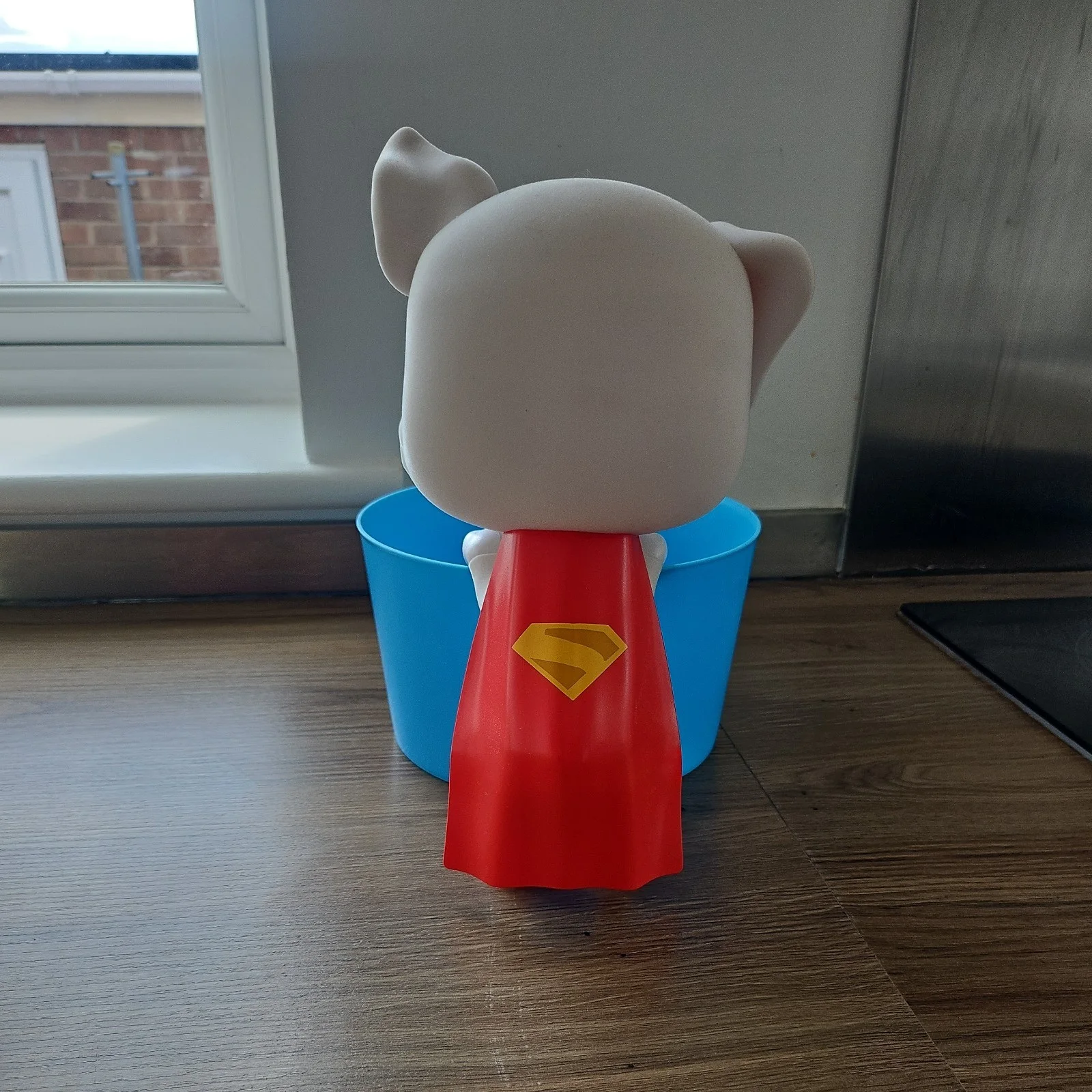 UK Rare Superman Krypto Dog Popcorn Bucket Exclusive Cineworld Collectable New, image 5