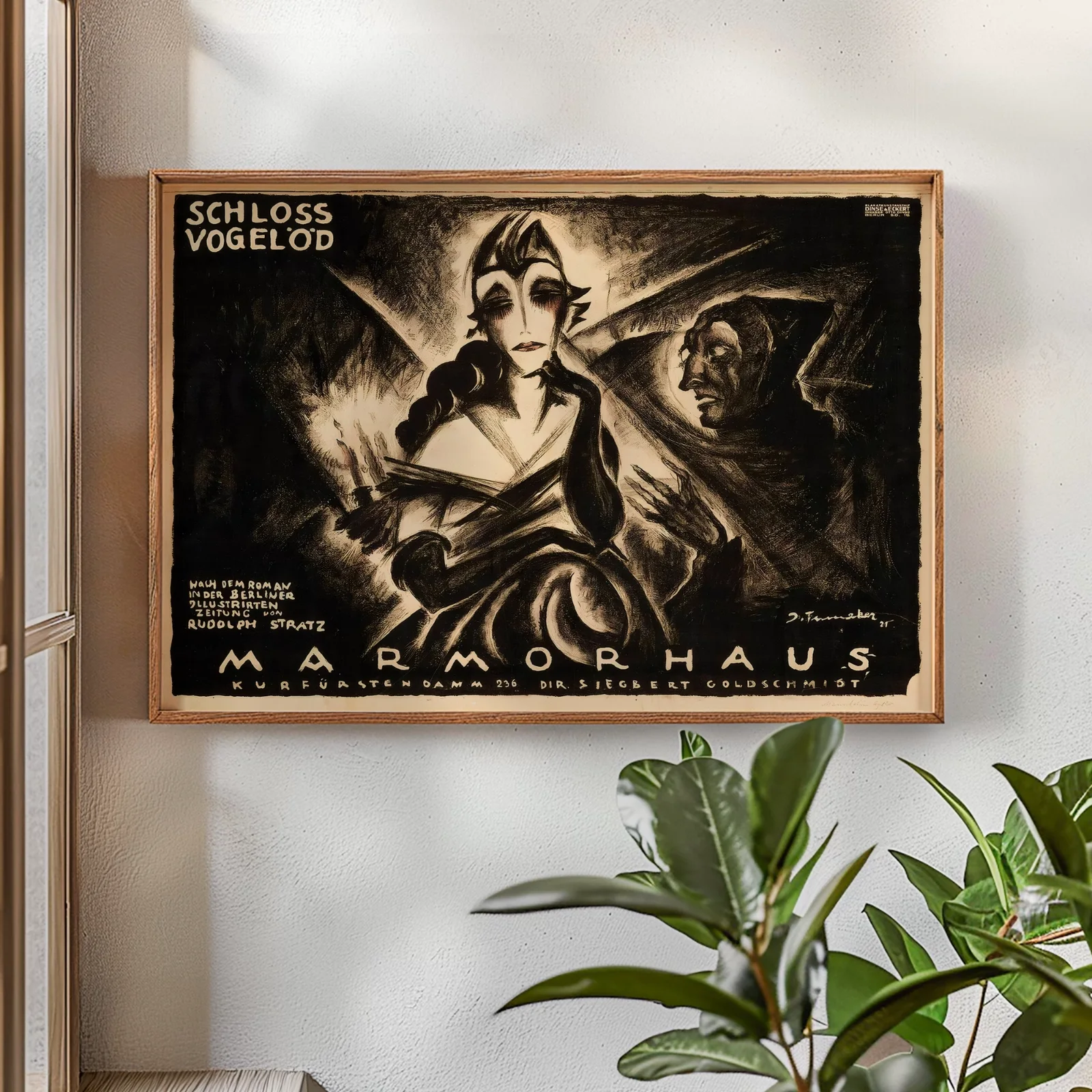 Schloß Vogelöd (The Haunted Castle) - 1921 German Silent Horror 50" x 35", изображение 2