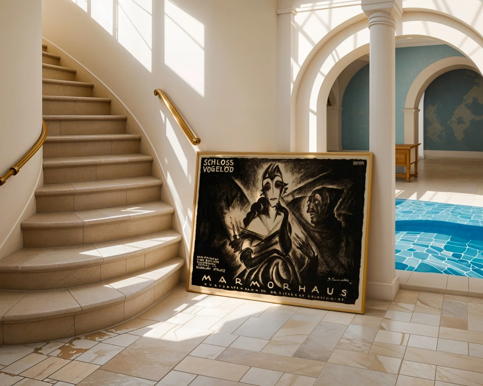 Schloß Vogelöd (The Haunted Castle) - 1921 German Silent Horror 50" x 35", изображение 4
