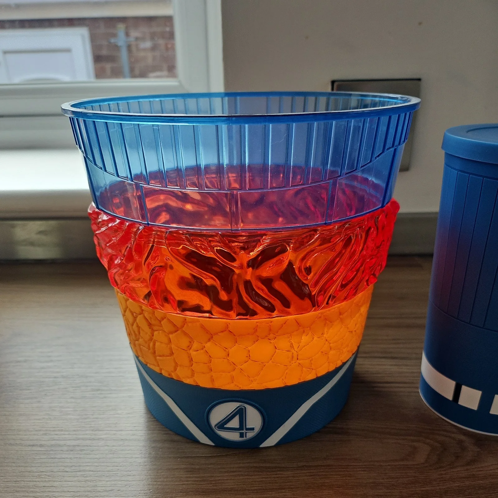 Rare UK Fantastic Four First Steps Collectible Popcorn Bucket And Origin Cup, image 2