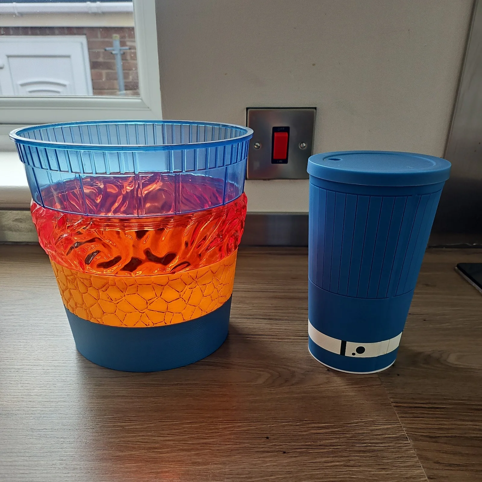 Rare UK Fantastic Four First Steps Collectible Popcorn Bucket And Origin Cup, image 4