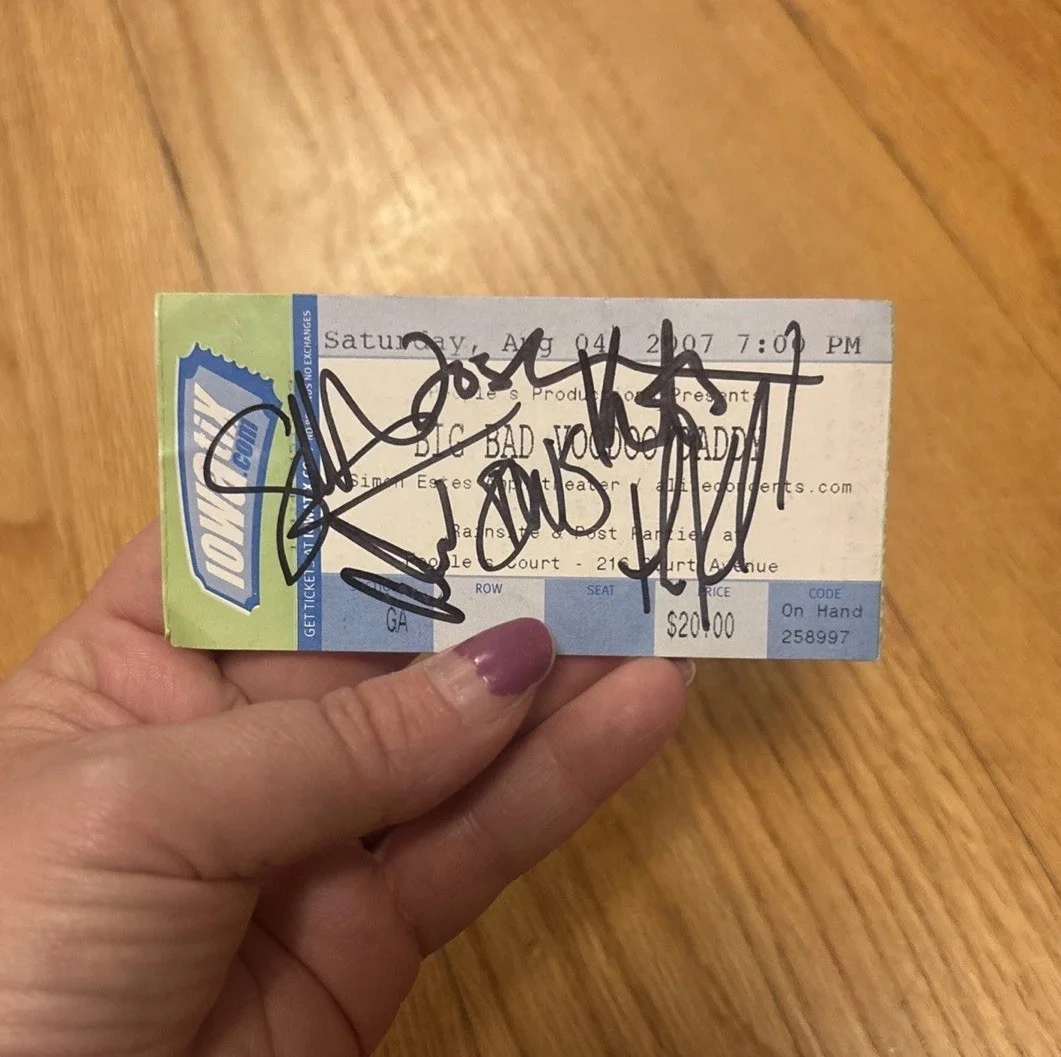 Big Bad Voodoo Voo Doo Daddy signed autographed Concert Ticket Rare, image 2