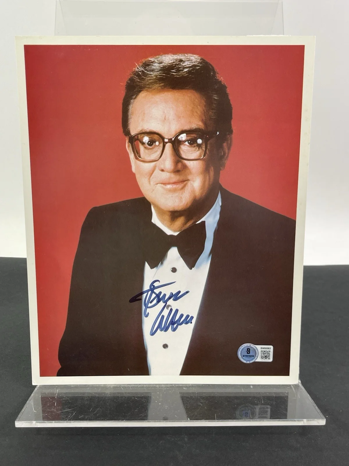 Steve Allen — Steve Allen Original Tonight Show Host Hand Signed 8x10 Photo Beckett Certified, image 2