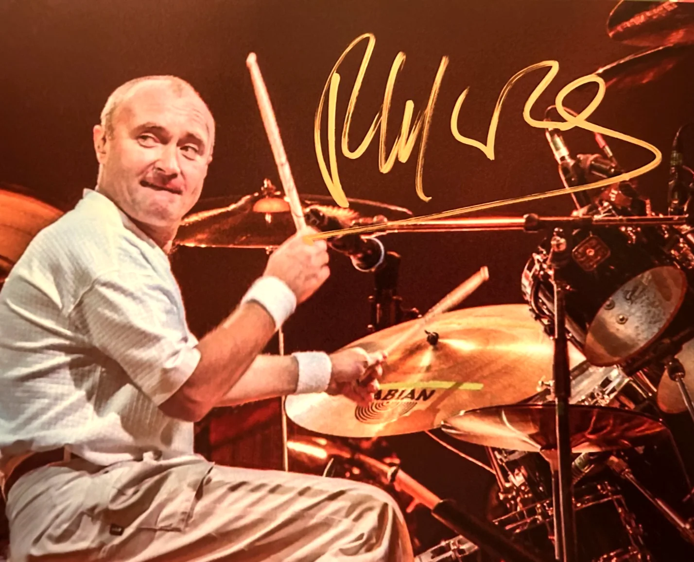PHIL COLLINS (Genesis) Signed Genuine Original 8x10" Authentic Autograph w/COA, image 5