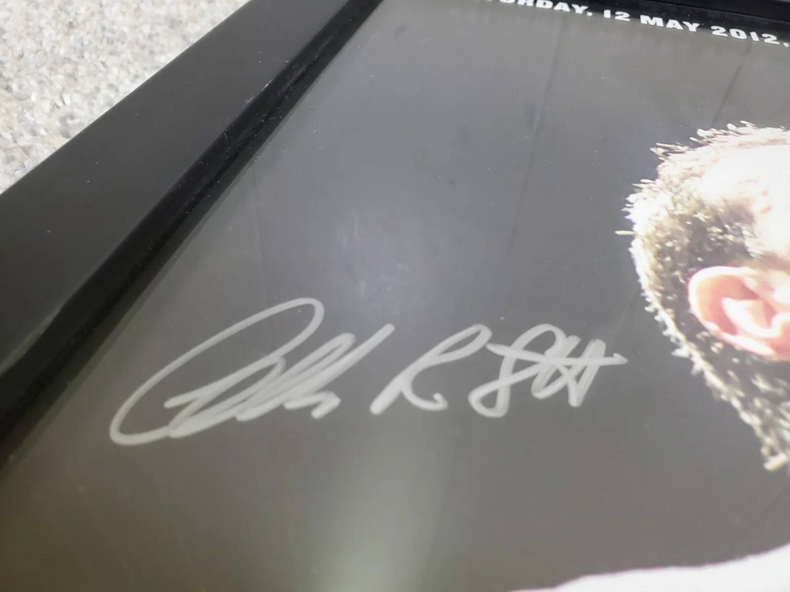 Allan R Scott Helena Symphony Mahler NO 8 Auto Autograph Signed Poster Framed, изображение 2