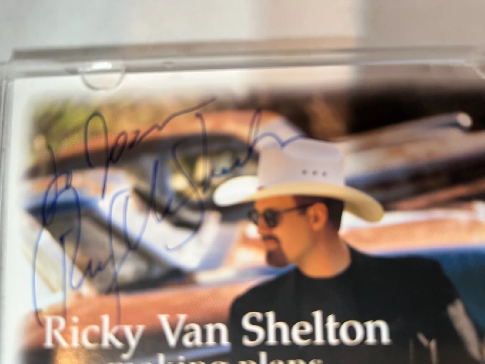 RICKY VAN SHELTON AUTOGRAPHED CD "MAKING PLANS" VG+, image 3