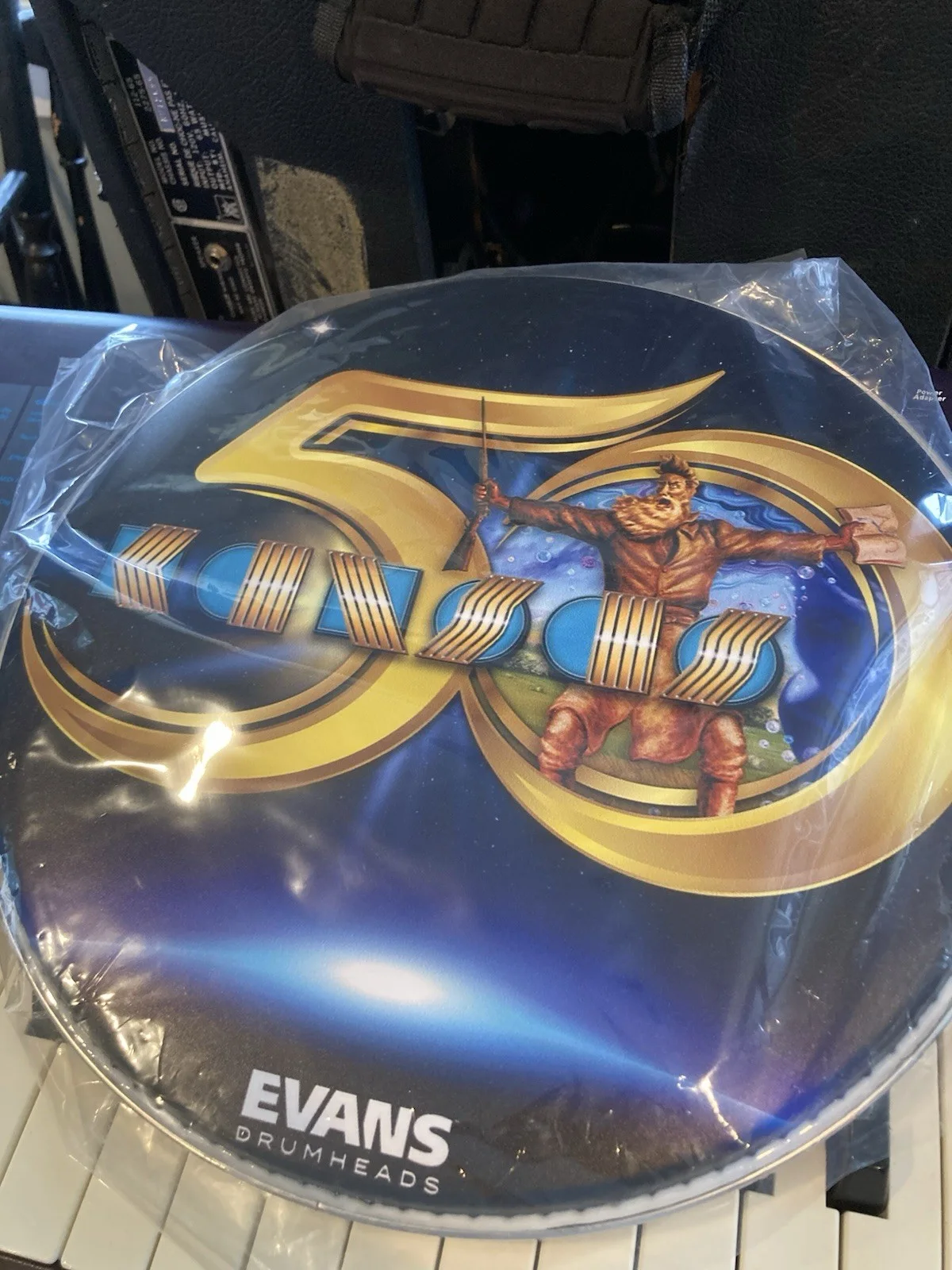 Kansas 50th Anniversary Drum Head, image 2