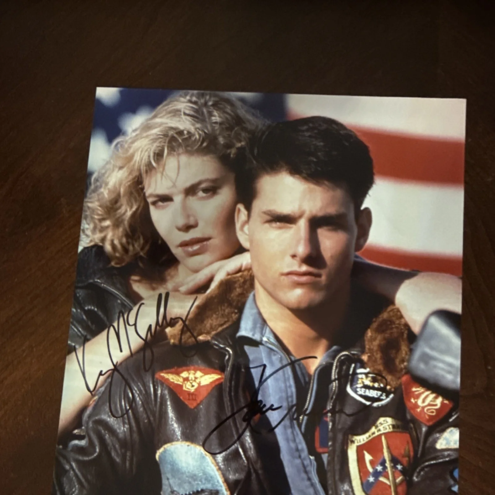 Tom Cruise, Kelly McGillis — Top Gun Original 8x10 Photo Signed by Tom Cruise & Kelly McGillis