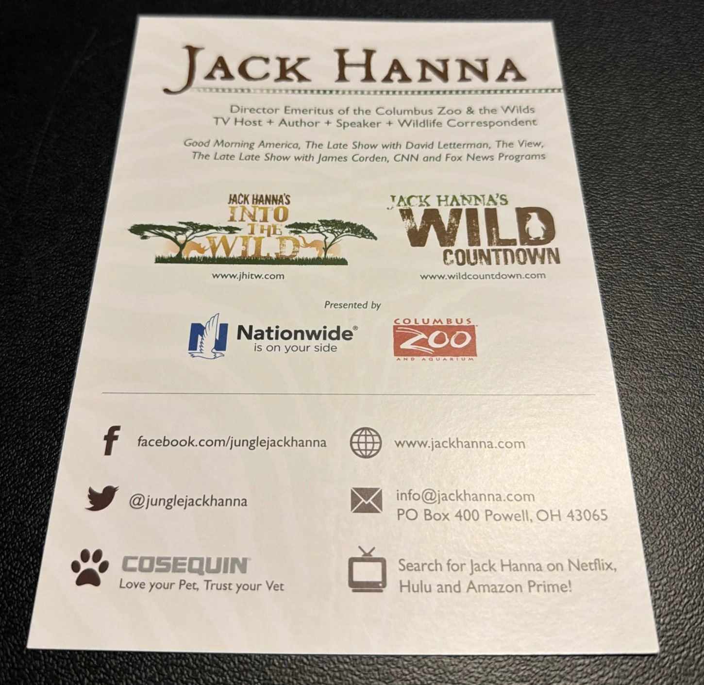 Jack Hanna — Jack Hanna Signed/Autographed Photo Holding Tiger Cub Wildlife Protection, изображение 4