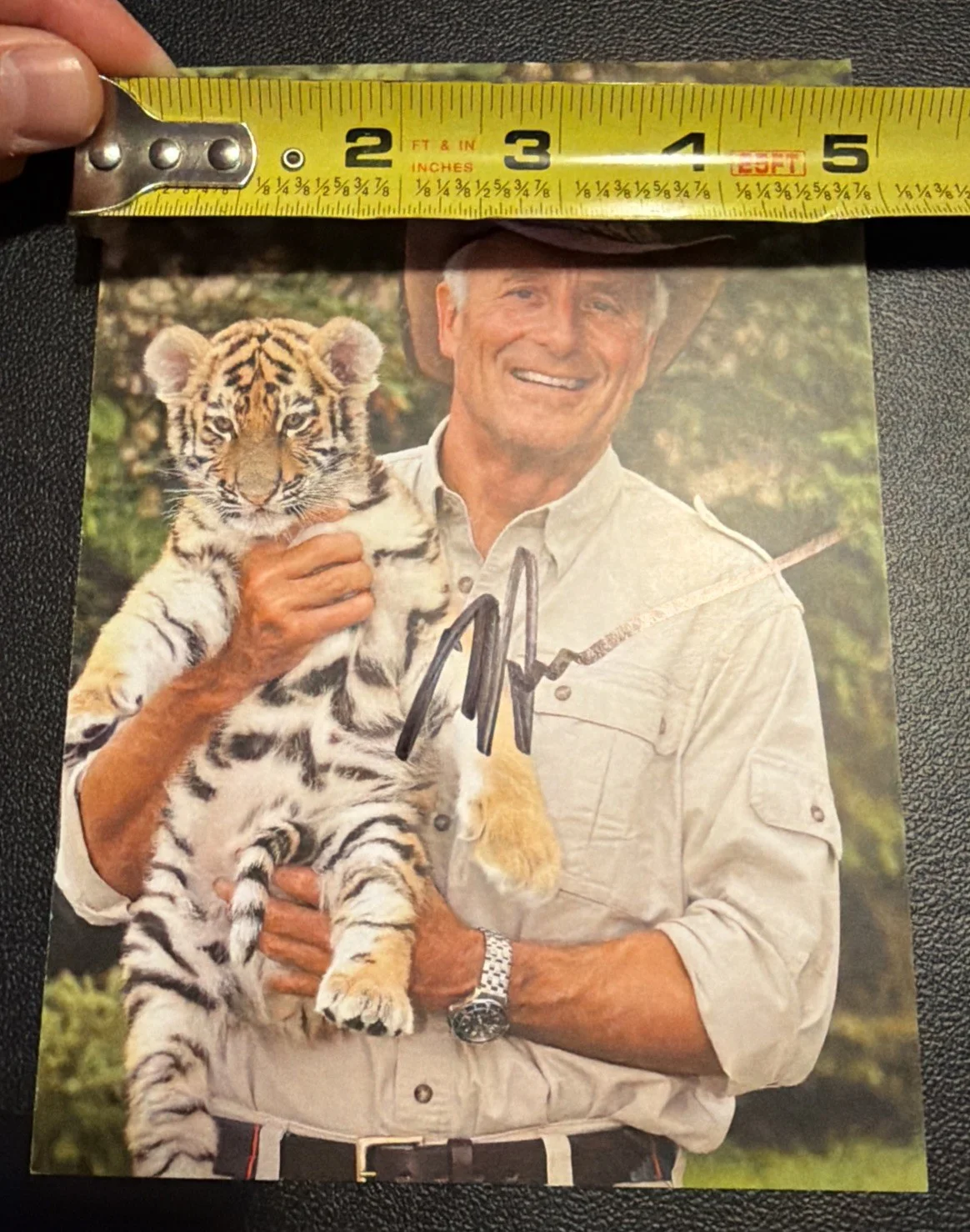 Jack Hanna — Jack Hanna Signed/Autographed Photo Holding Tiger Cub Wildlife Protection, изображение 5