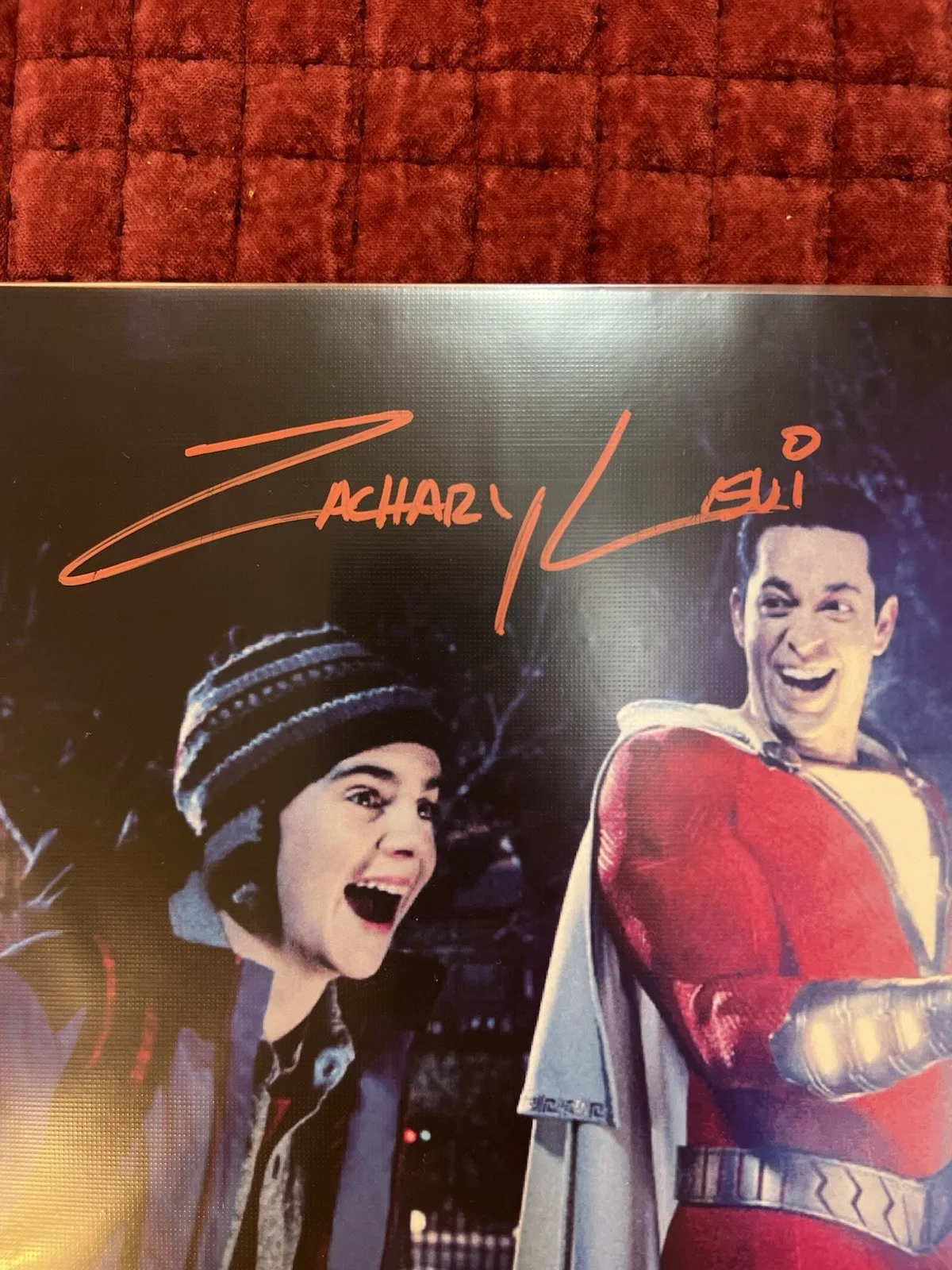 Zachary Levi Shazam 8x10 Signed Autographed Photo Picture with WWOC COA, изображение 2