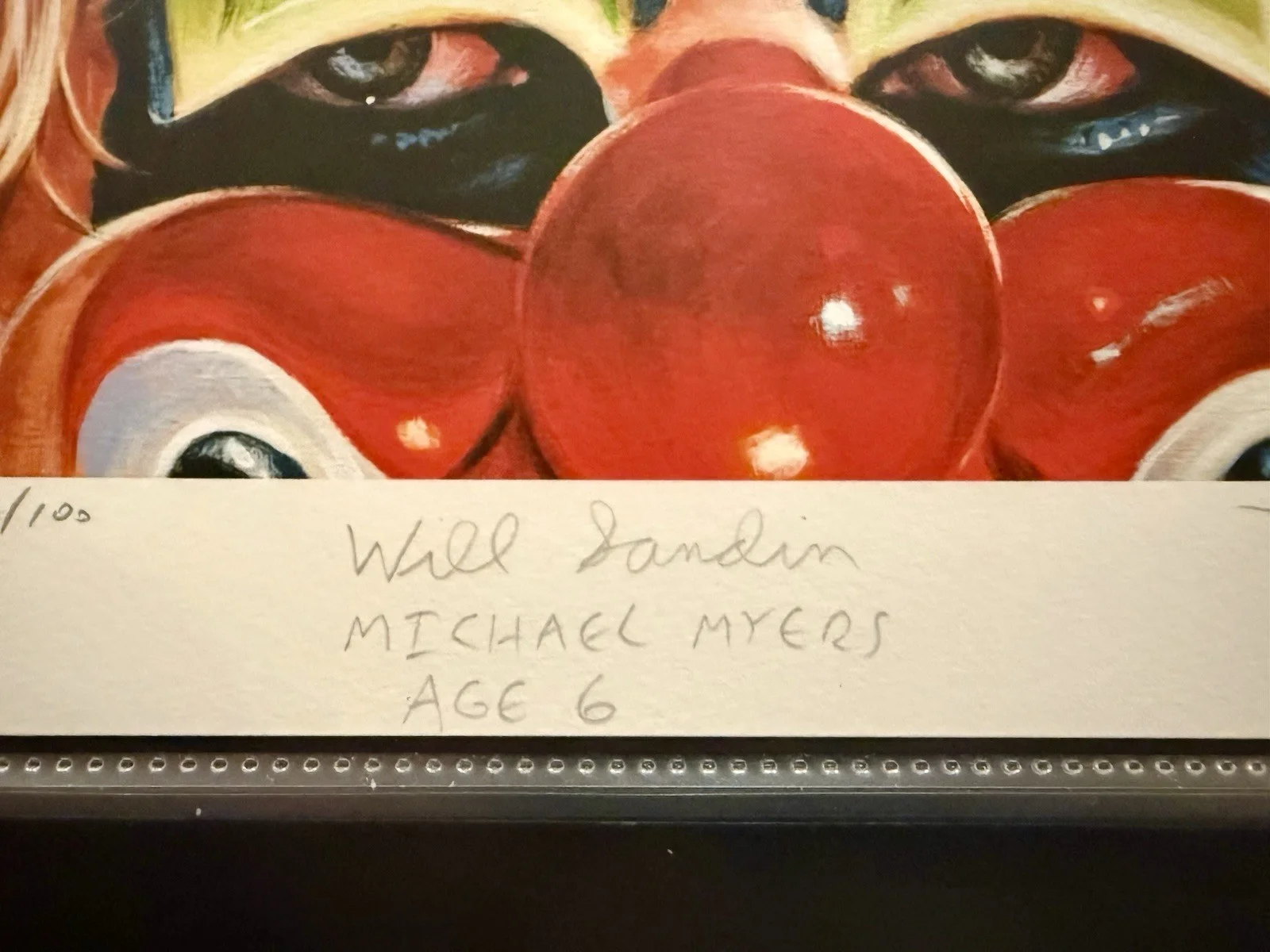Will Sandin — Will Sandin signed Halloween Print By Jason Edmiston EWAF Beckett COA *, image 3
