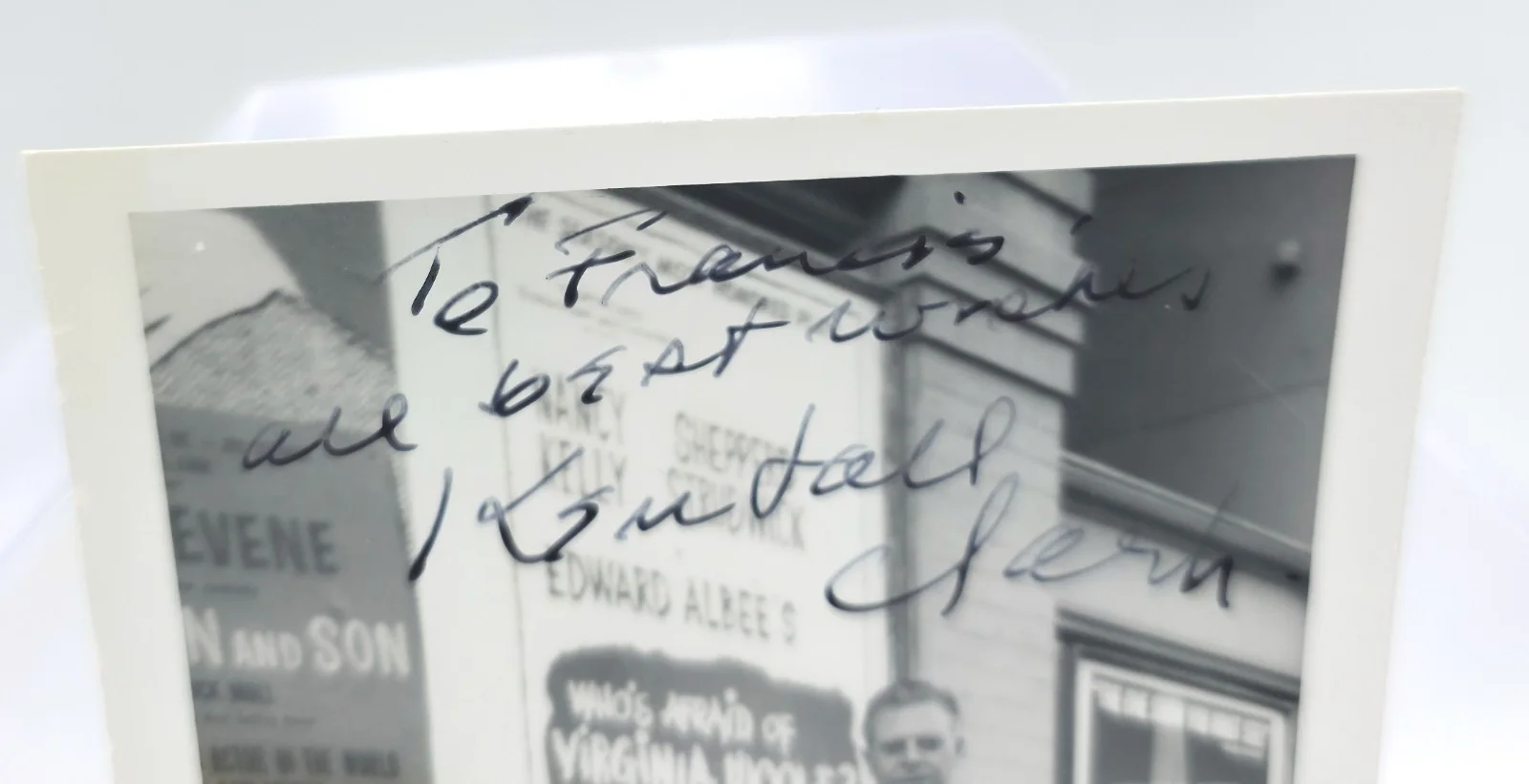 Kendall Clark — Vintage Hand Signed Photo Autograph Kendall Clark Who's Afraid of Virginia Woolf, image 2