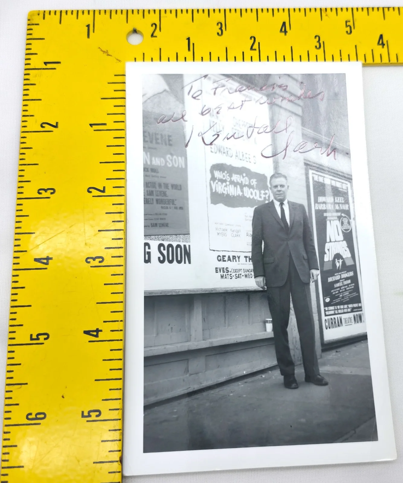 Kendall Clark — Vintage Hand Signed Photo Autograph Kendall Clark Who's Afraid of Virginia Woolf, image 4