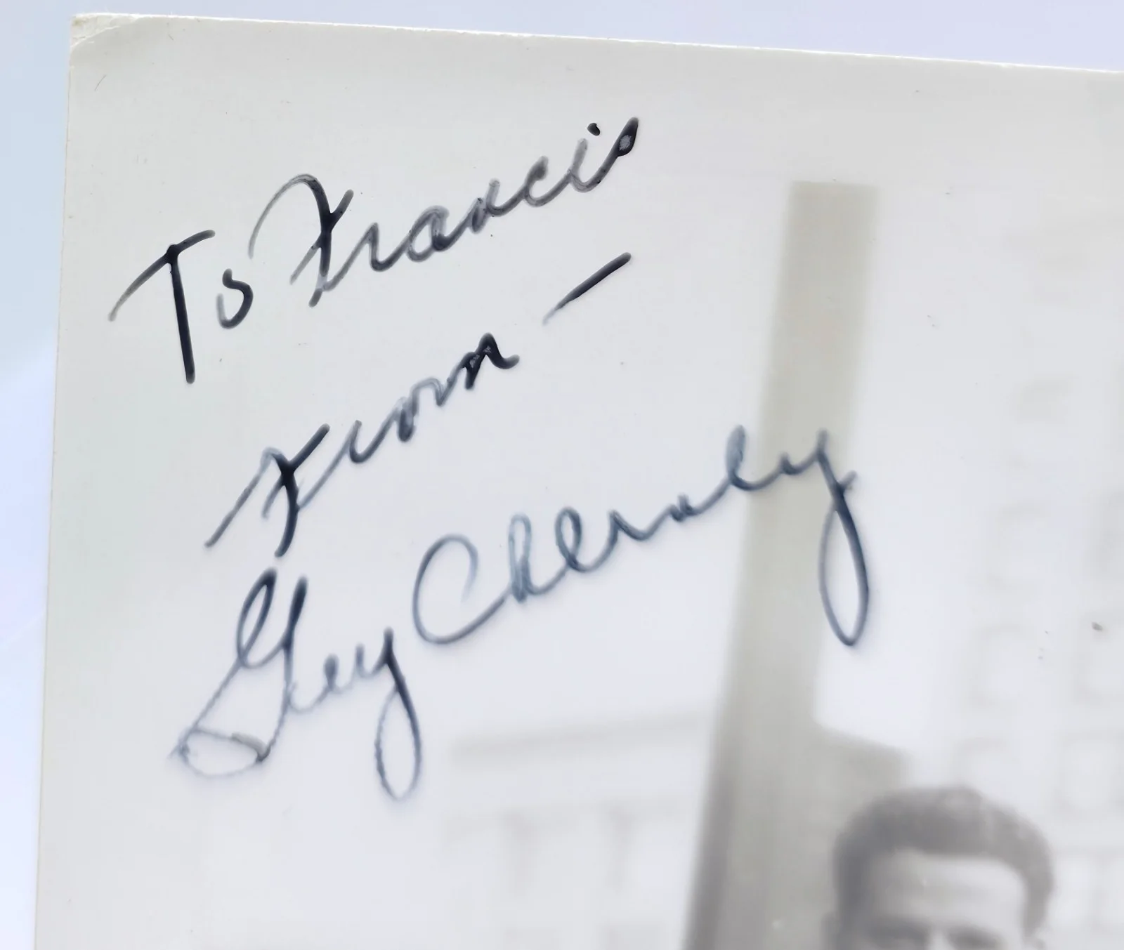 Guy Cherney — Vintage 1950s B&W Hand Signed Candid Photo Autograph Guy Cherney, изображение 2